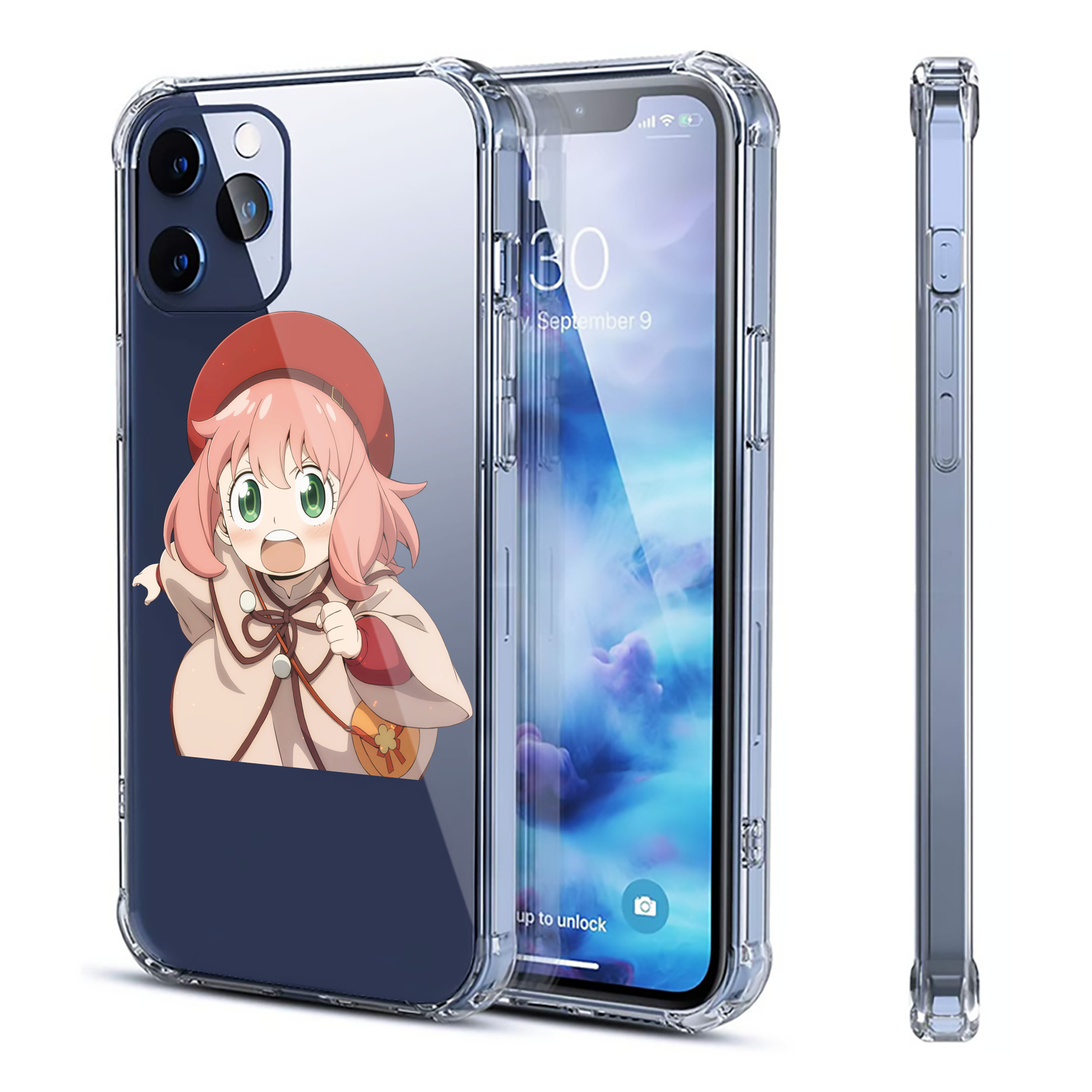 （画像用） SPY×FAMILY间谍家家酒 【iPhone 12シリーズ対応】透明スマホケース（クリアソフトケース）